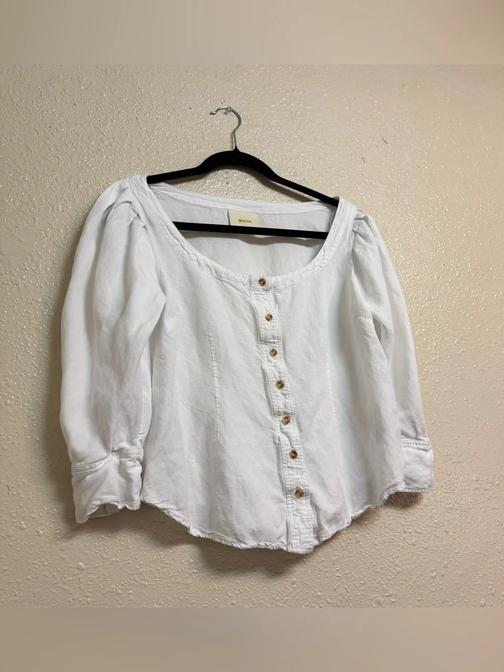 Anthropologie Maeve Solange Blouse Modern Peasant Top